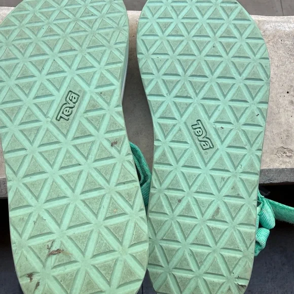 Teva Women’s Teal Platform Sport Sandals - Casual Strap Slides - Picture 3 of 3